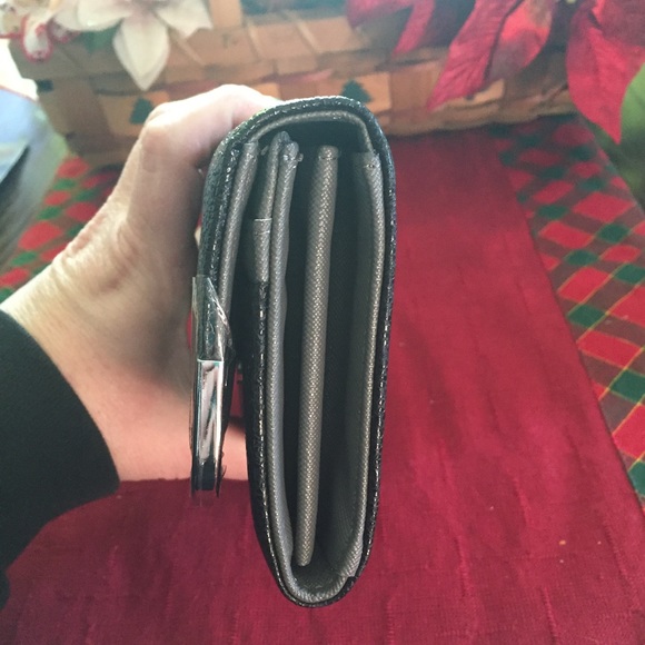 NWOT RFID Wallet Black Glitter - Picture 7 of 7